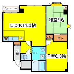 環状通東駅 徒歩1分 3階の物件間取画像